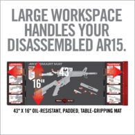 the large workspace handles your disassembled ar15
