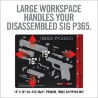 the large workspace handles your disassembled sig p385