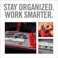 an advertisement for a work smarter tool company