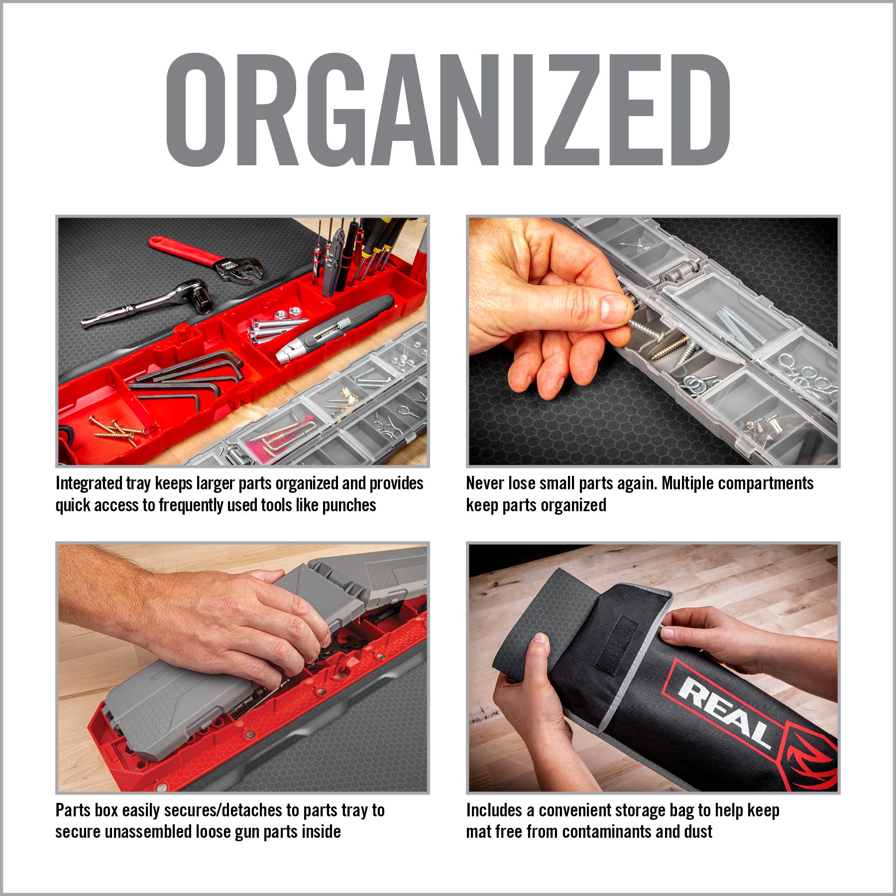 instructions on how to use a tool organizer