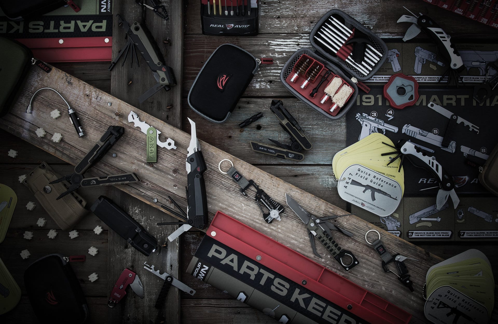 a bunch of tools that are laying on a table