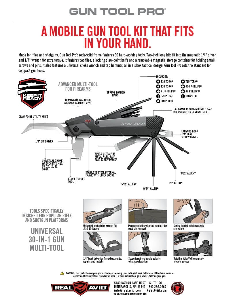 a gun tool kit that fits in your hand