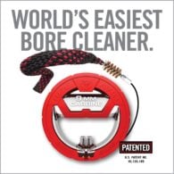 a red and white advertisement for a rope cleaner