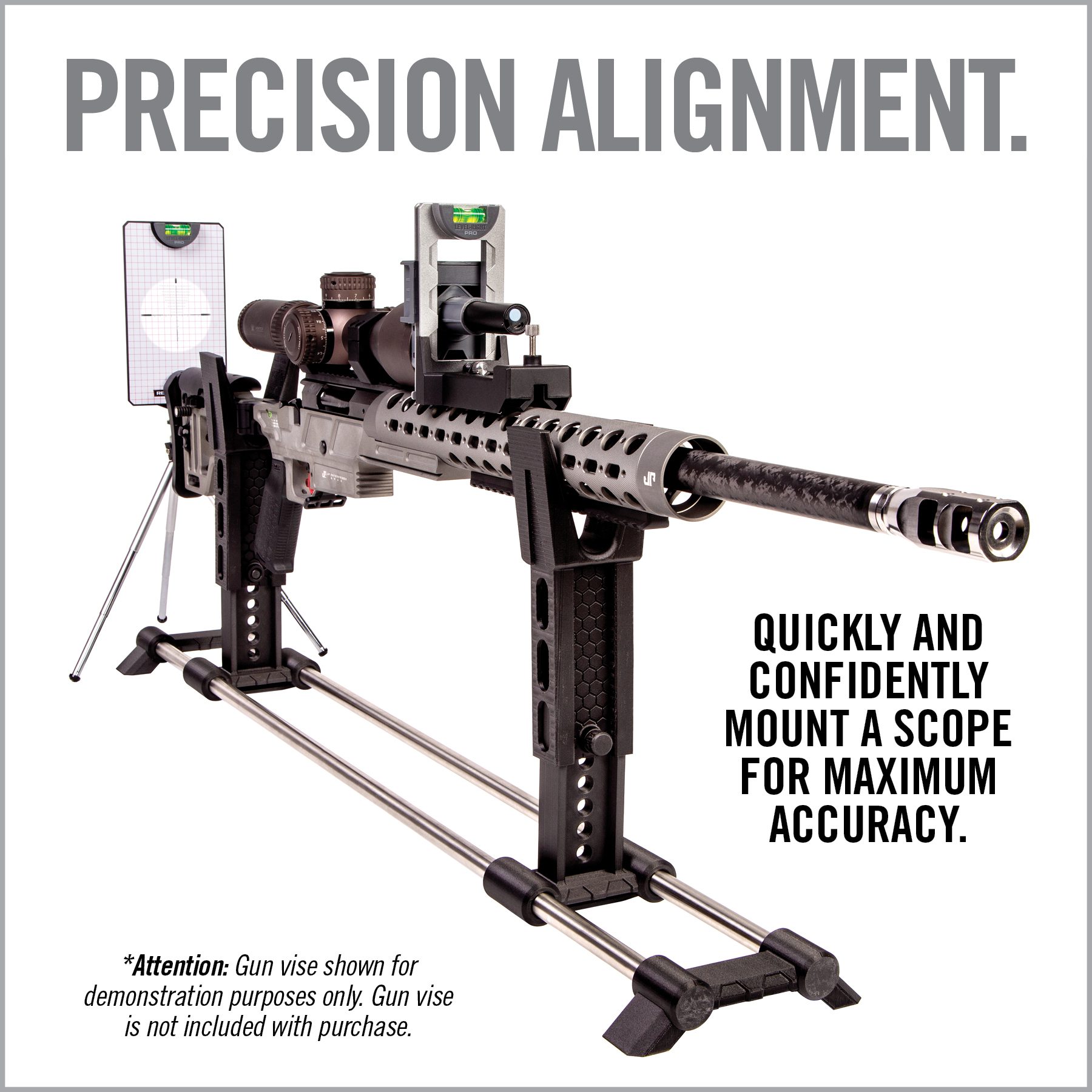 an advertisement for precision alignment