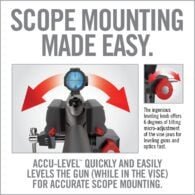 a poster with instructions on how to use scope mounting made easy