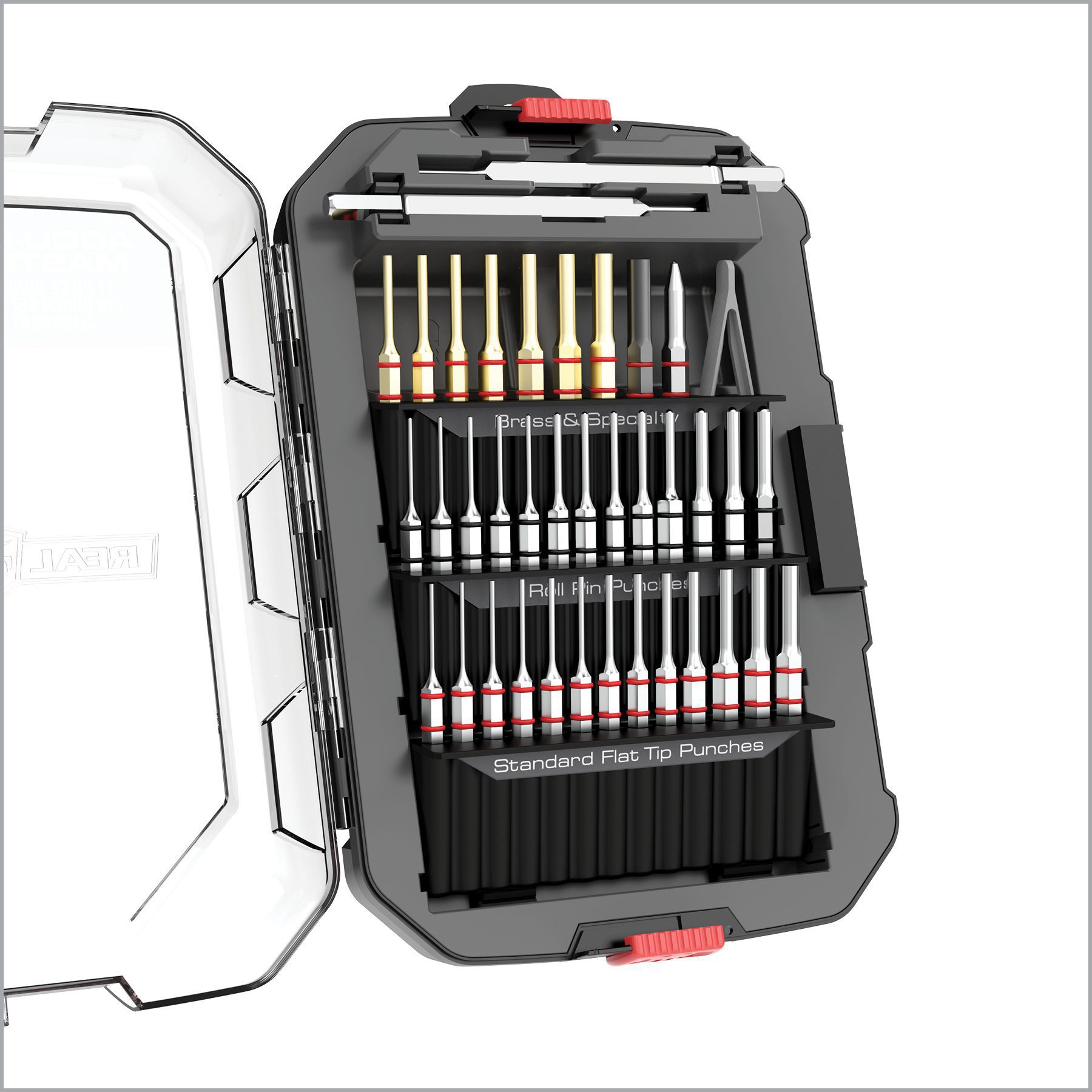 an open tool box with various tools in it