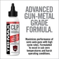 a bottle of gun - metal grade formula next to an advert