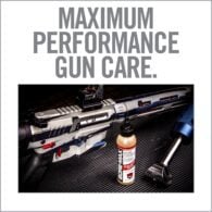 an advertisement for a gun care product