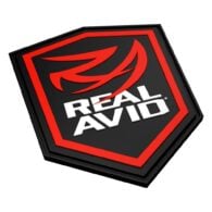 the real avid logo on a white background