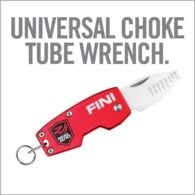 a red knife shaped like a tube wrench