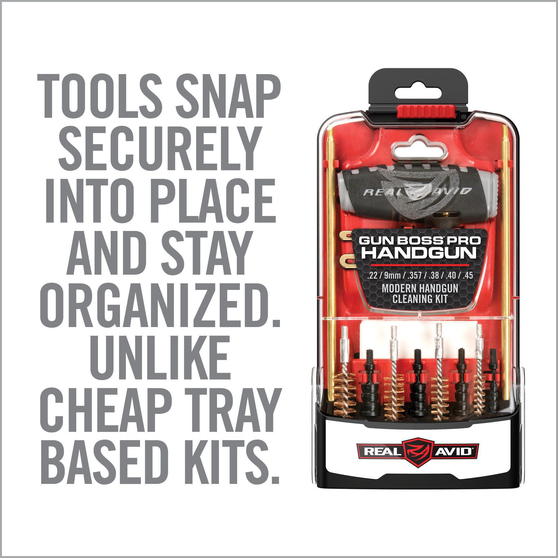 an ad for tools snap security into place and stay organized