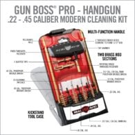 the gun boss pro - handgun 22 - 45 caliber modern cleaning kit