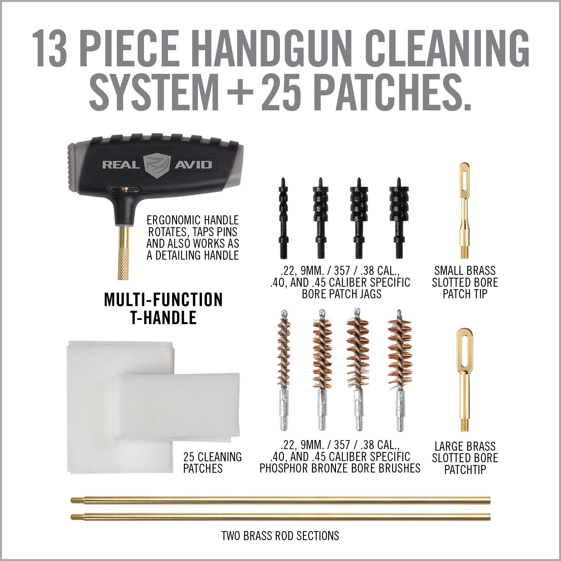 the instructions for how to clean and use hand gun cleaning system