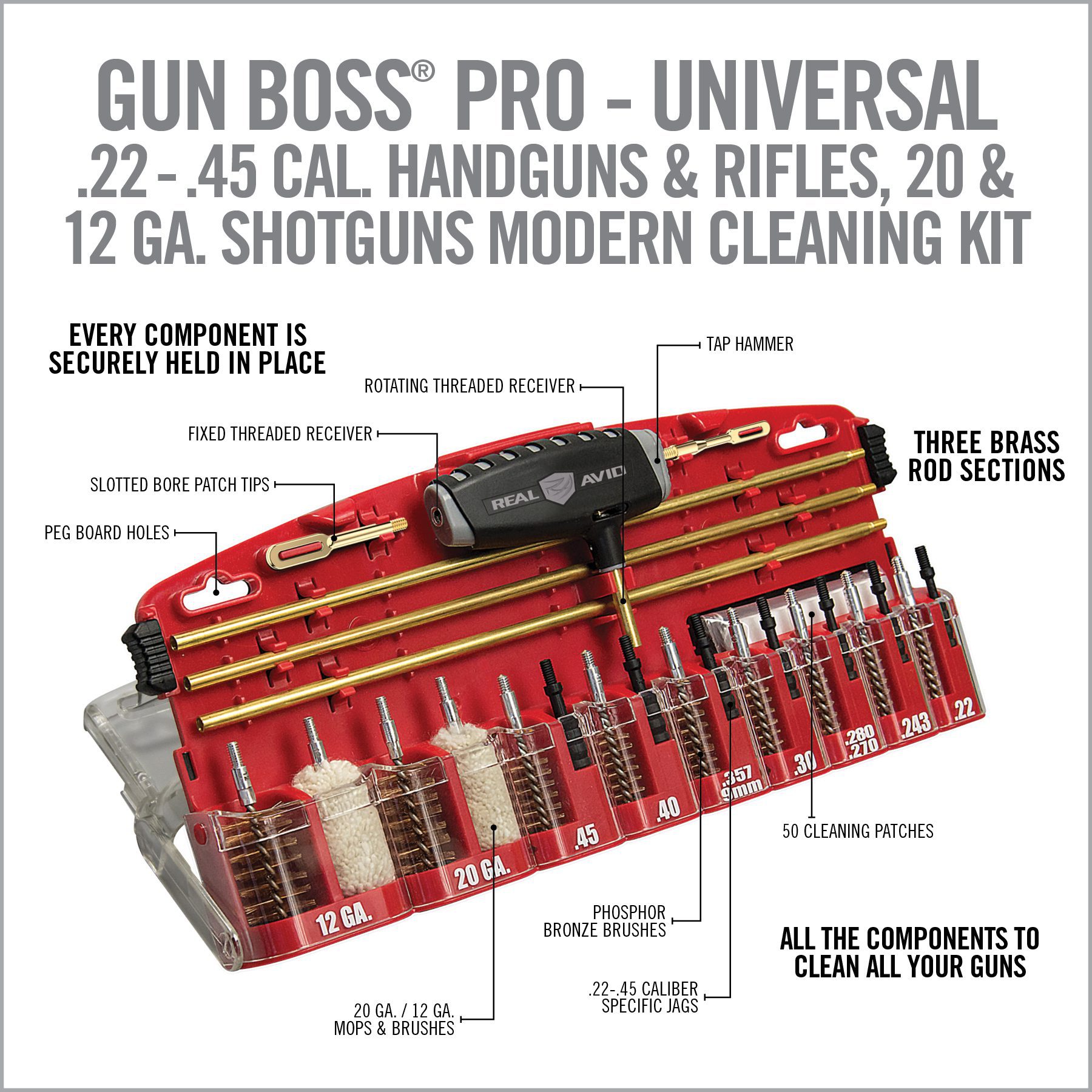 the gun boss pro universal shotgun and rifle cleaning kit