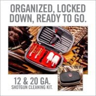 an advertisement for a gun cleaning kit