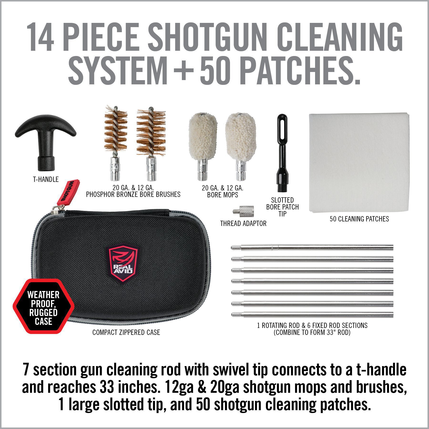 the complete cleaning kit includes brushes and other items