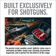 an advertisement for a gun shop with guns and other items