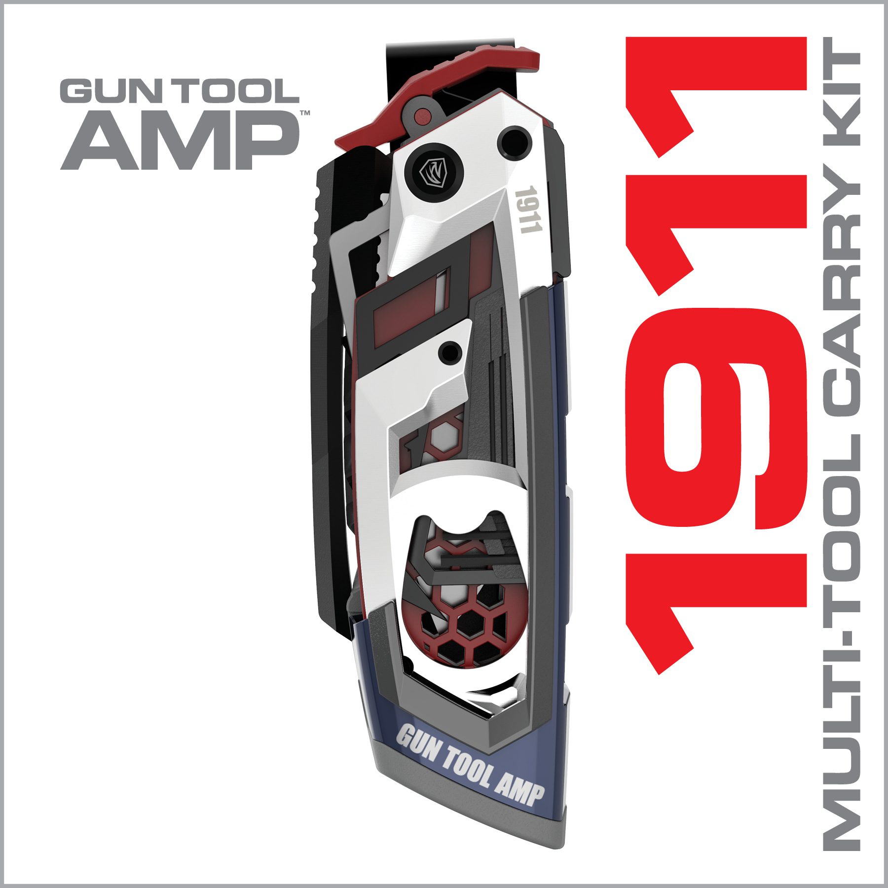 an advertisement for a gun tool amp