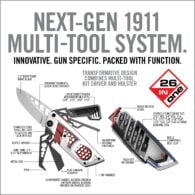 an advertisement for the next gen 1911 multi - tool system
