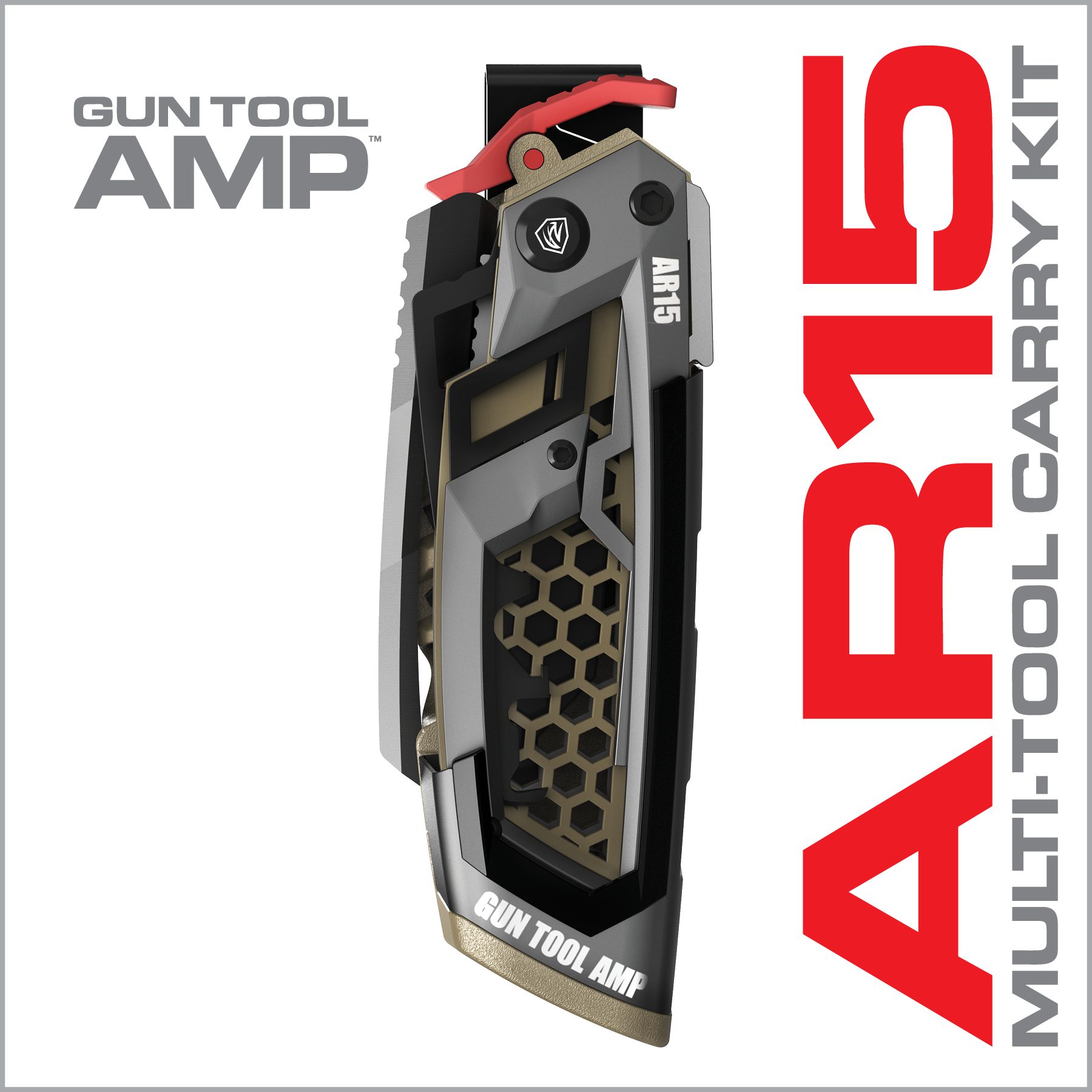 the gun tool amp is designed to look like an armor