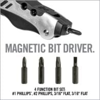 the magnetic bit driver has four phillips phillips screws