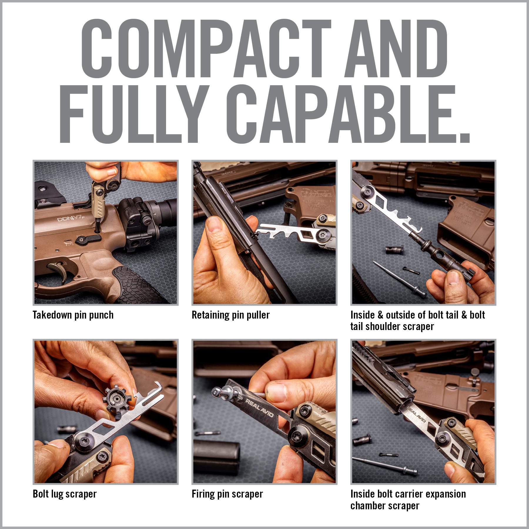 the instructions for how to use a compact and fully capable rifle