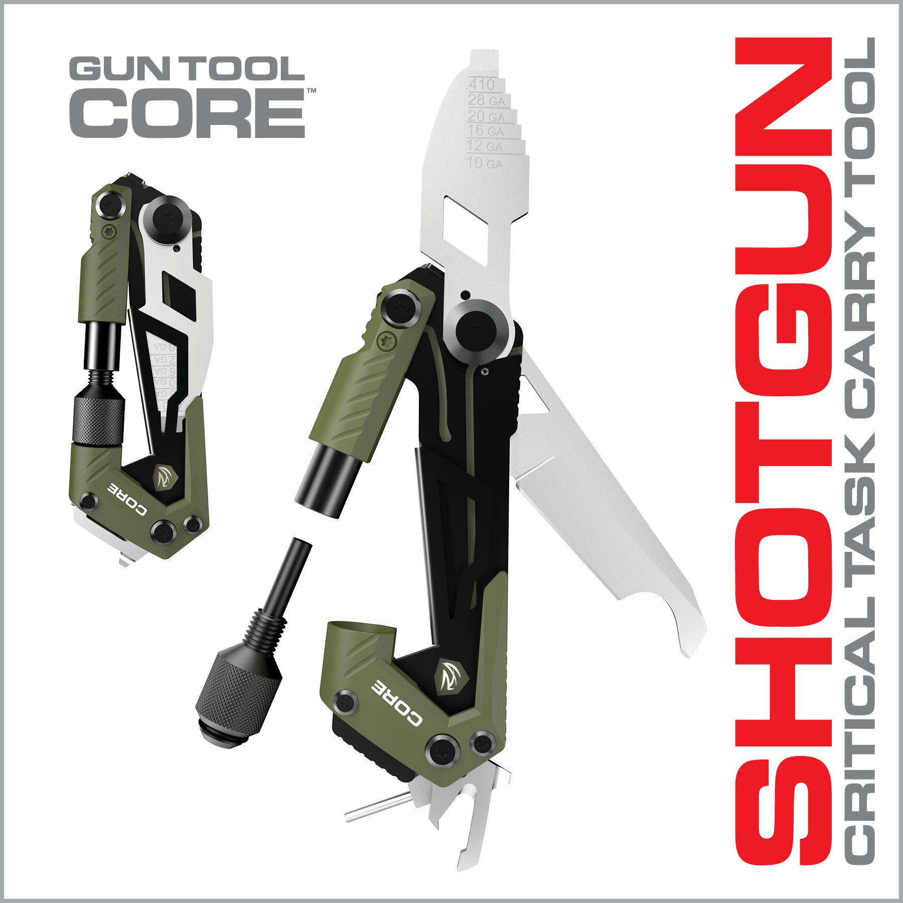 the gun tool is designed to look like it has been opened