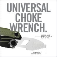 an advertisement for universal choke wrench