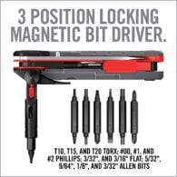 the three position locking magnetic bit driver