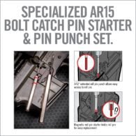 instructions for how to attach an ar - 15 bolt catch pin starter and pin punch set