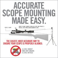 an advertisement for the scope mounting made easy