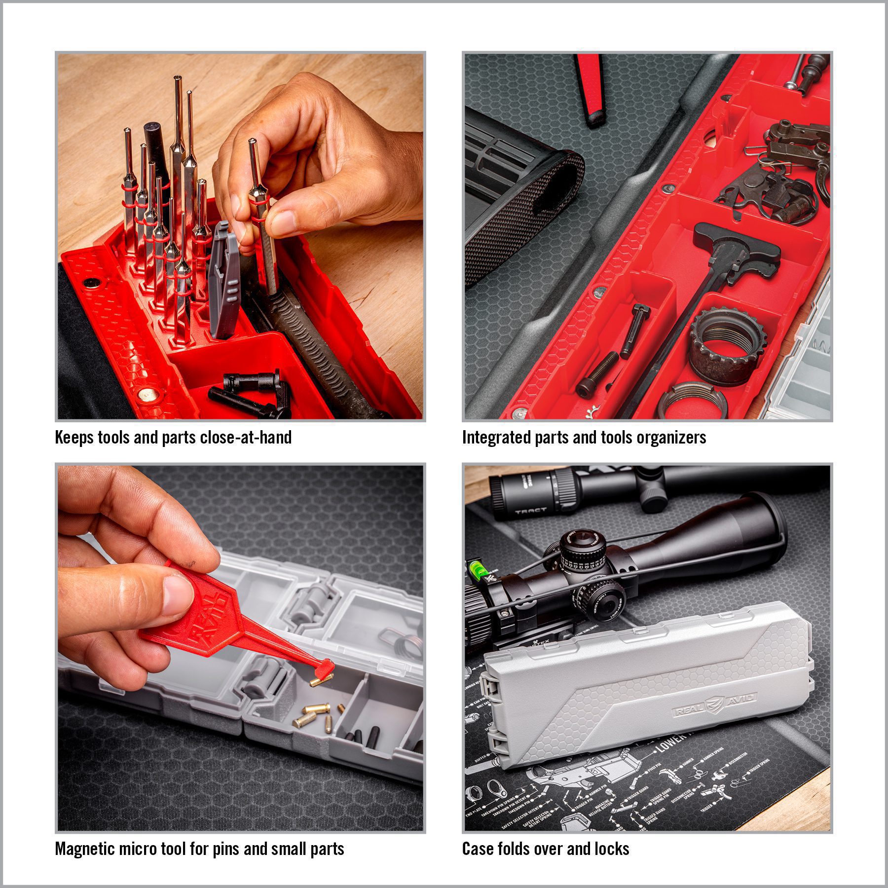 the instructions for how to set up a toolbox