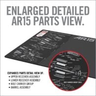 an advertisement for the ar - 15 rifle parts catalog