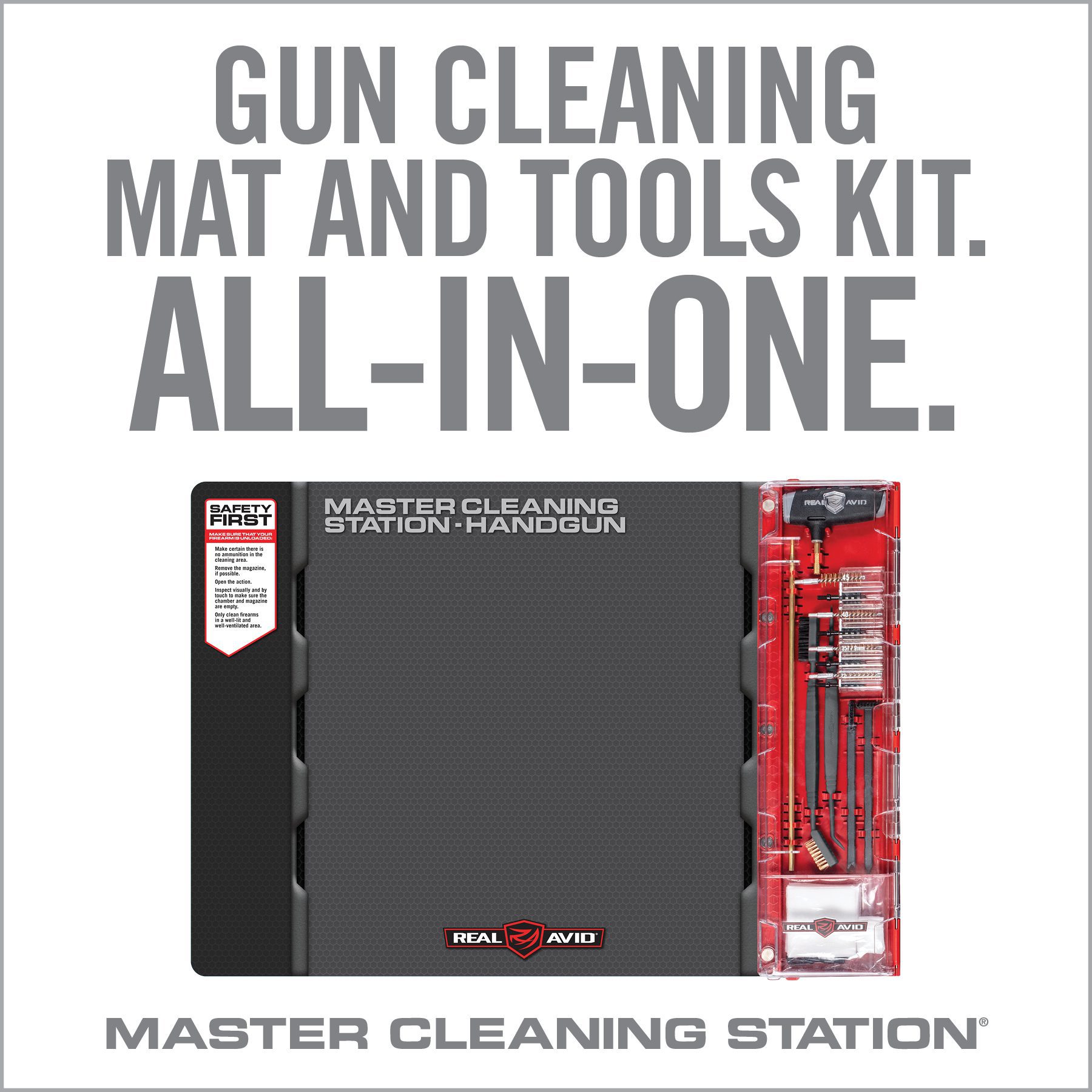 the gun cleaning mat and tools kit all - in - one
