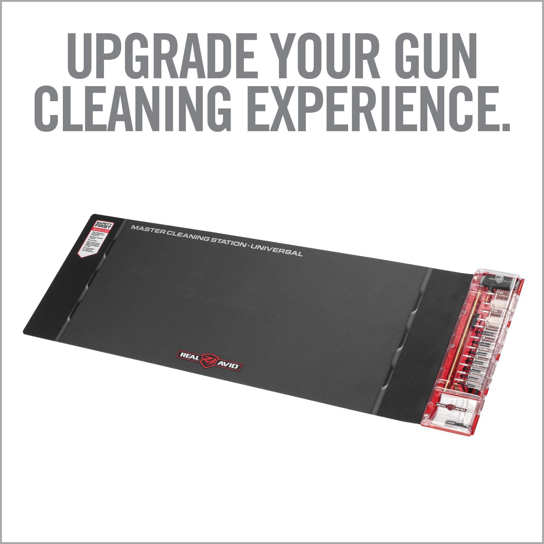 an advertisement for the gun cleaning experience