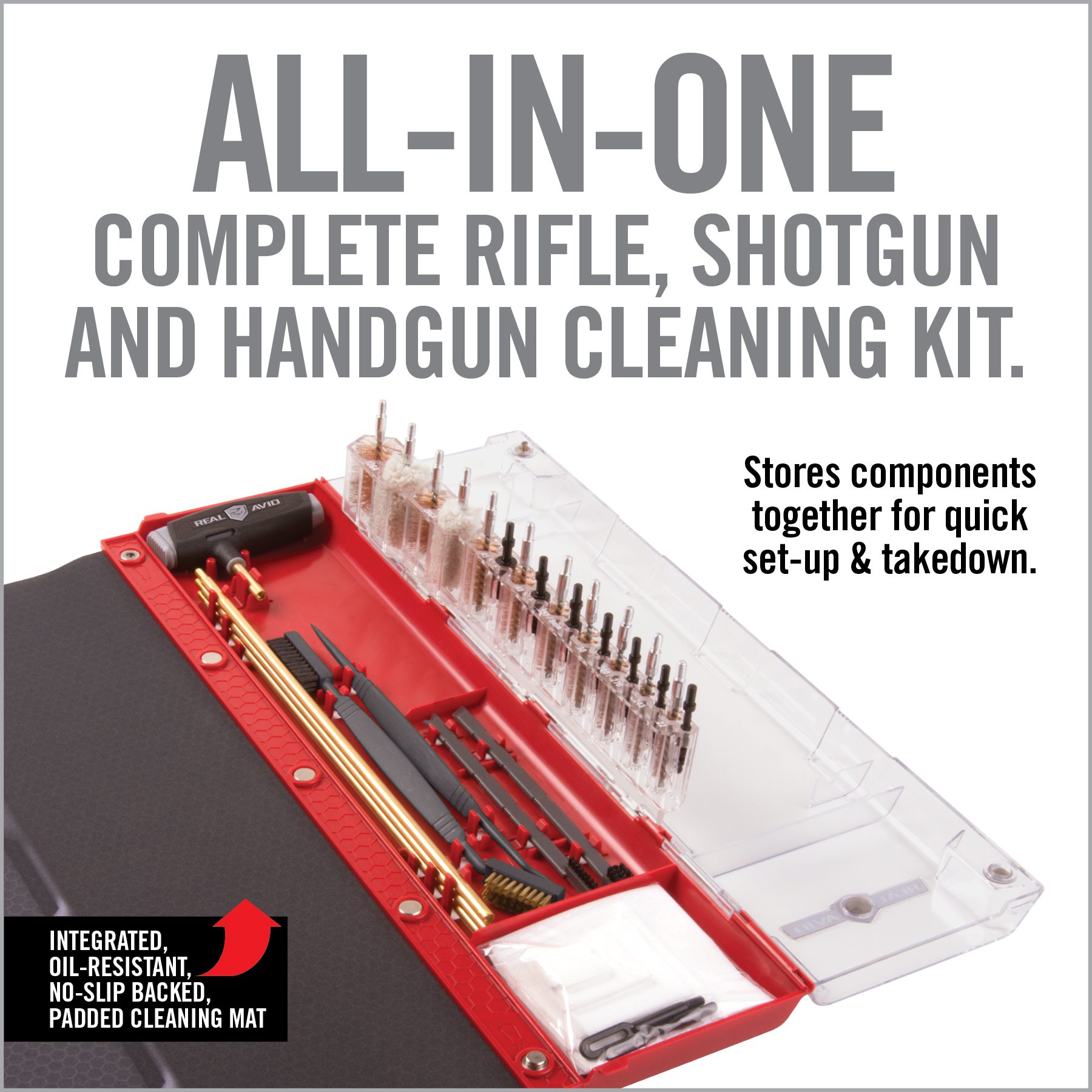 the all - in - one complete rifle cleaning kit