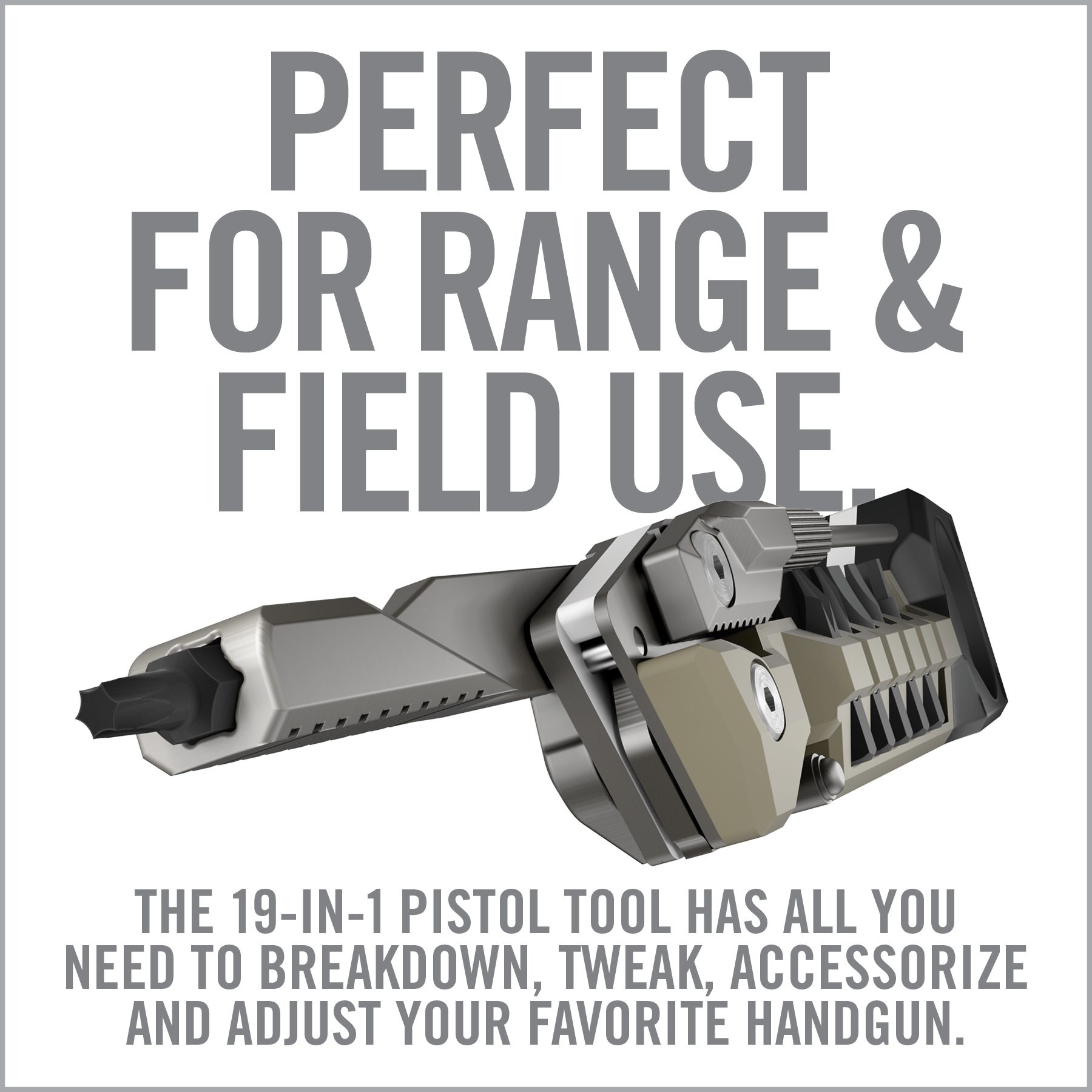 a poster with the words perfect for range and field use