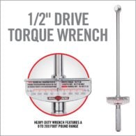 a large metal tool with the words, 12'drive torque wrench