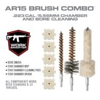 the ar 15 brush combo includes two brushes, and one cleaning tool