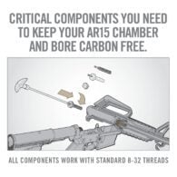 an advertisement for a gun and rifle shop