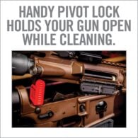 an advertisement for a gun cleaning company