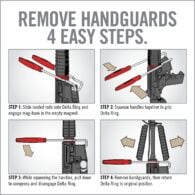 the instructions for removing and attaching guns
