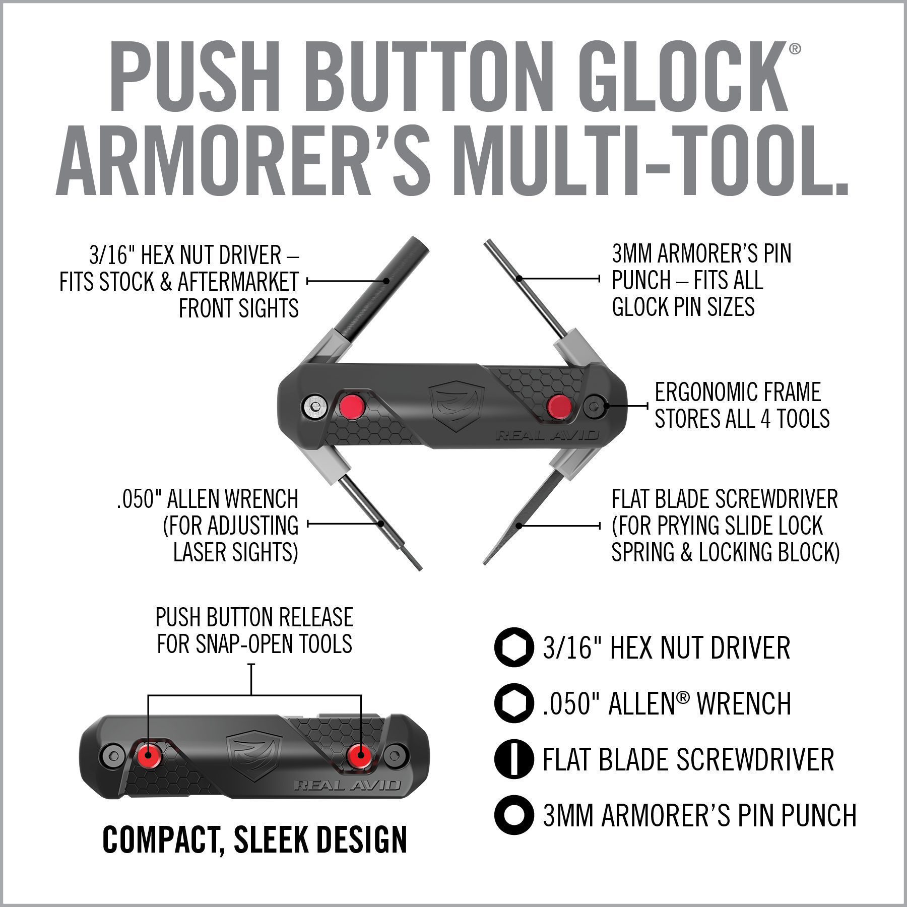 the push button clock armorer's multi - tool