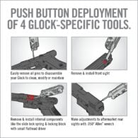 instructions for how to use the push button on a gun