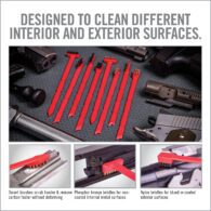 the instructions for how to clean different interior and exterior surfaces