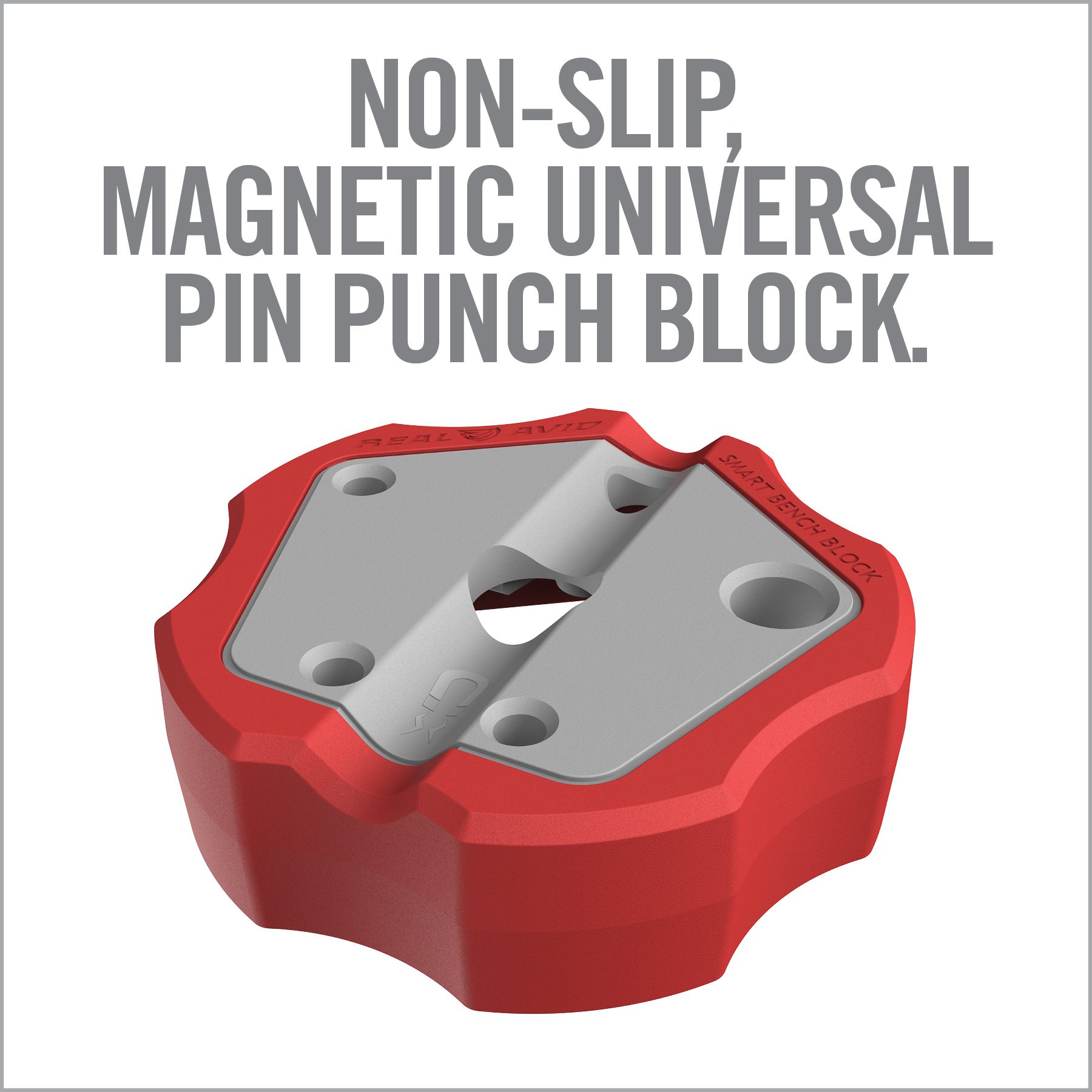 Real Avid Smart Bench Block Non-Slip,Magnetic Bench Block Universal Gun Tools 