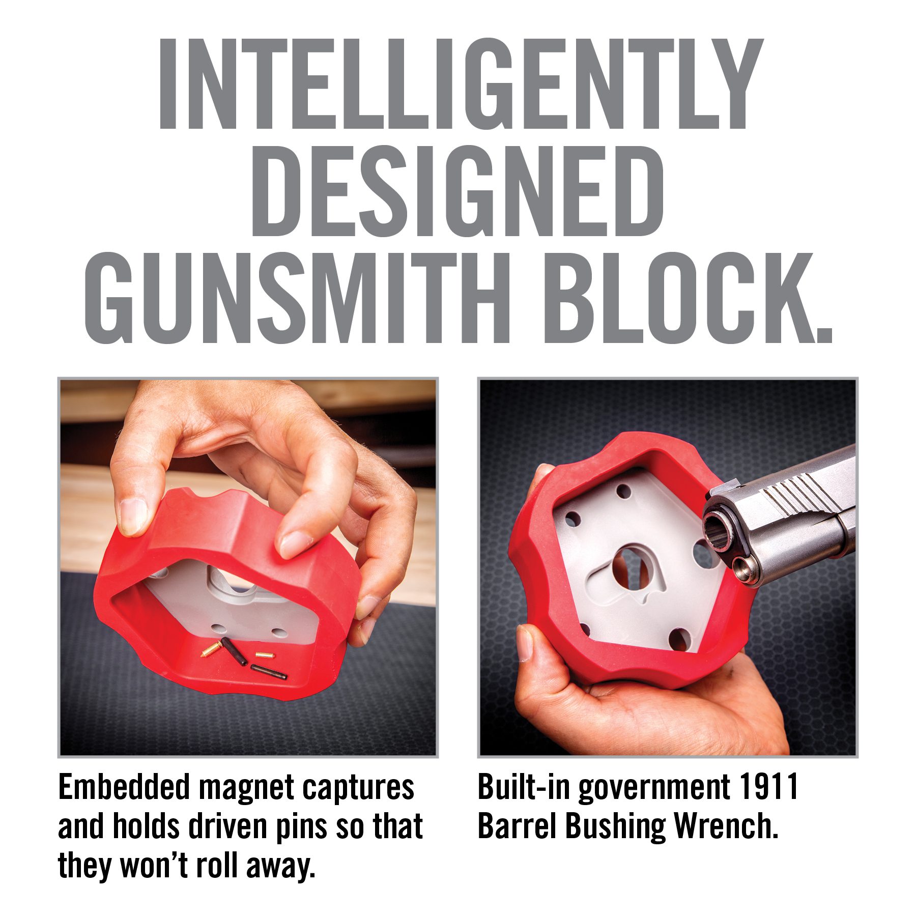 an advertisement for a gun and knife sharpener