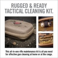 an advertisement for a gun cleaning kit