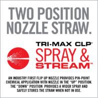 two positions nozzle straw advertisement
