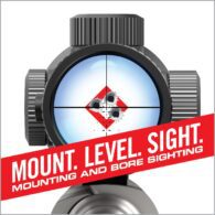 a red and white sign that says mount level sight